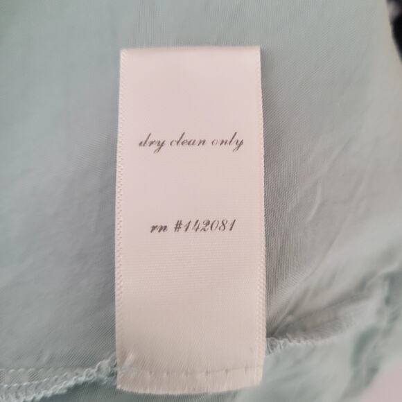 Altar'd State Sz M Mint Green Vilette Dress Boho Back Lace Up Swiss Dots Ruffles - Picture 5 of 8